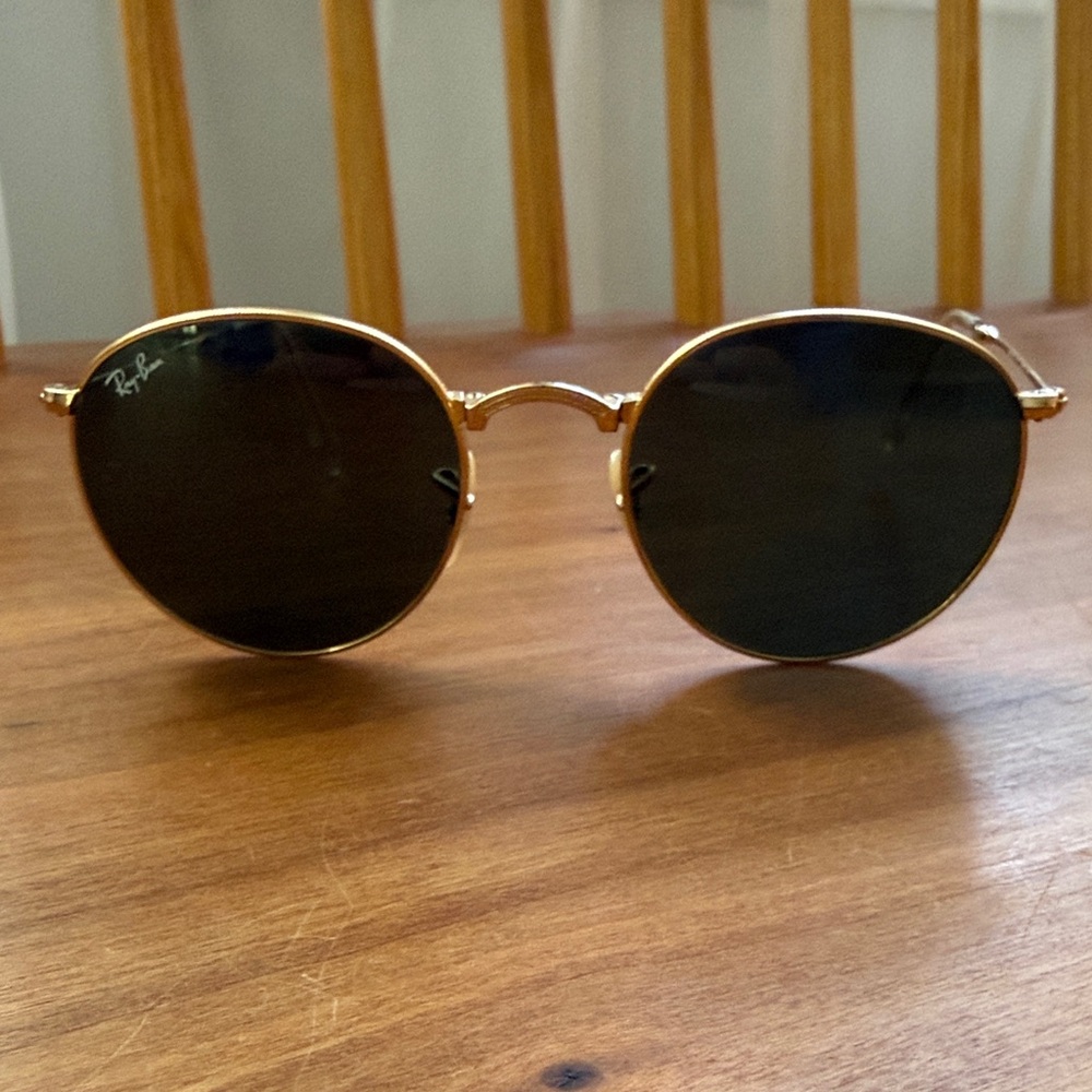 Ray-Ban Classic Gold Frame FOLDING Sunglasses